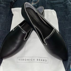 NWOB Veronica Beard griffin Nappa w zip black womens size 11 shoes